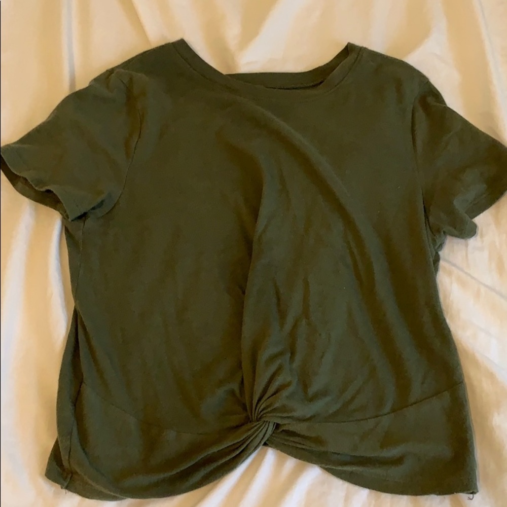 hollister tied crop top
